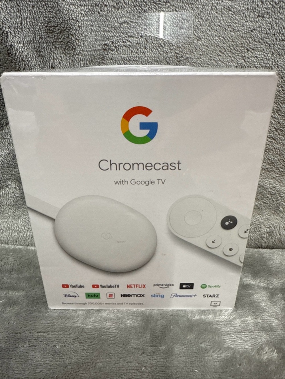 Google Chromecast with Google TV 4K UHD Media Streamer - Snow